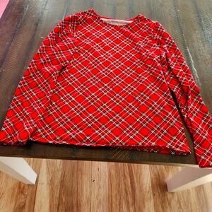 Talbots T Size Small Red Plaid